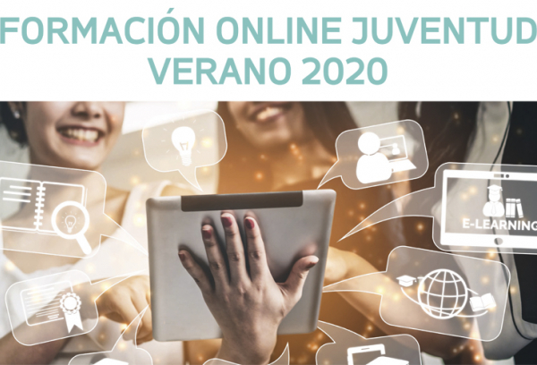 Cartel formación online verano juventud